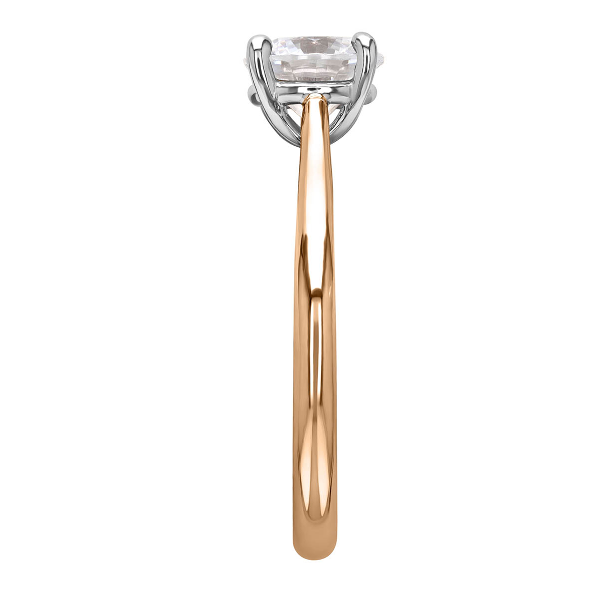 18K Gold New Aire Solitaire Engagement Ring Setting