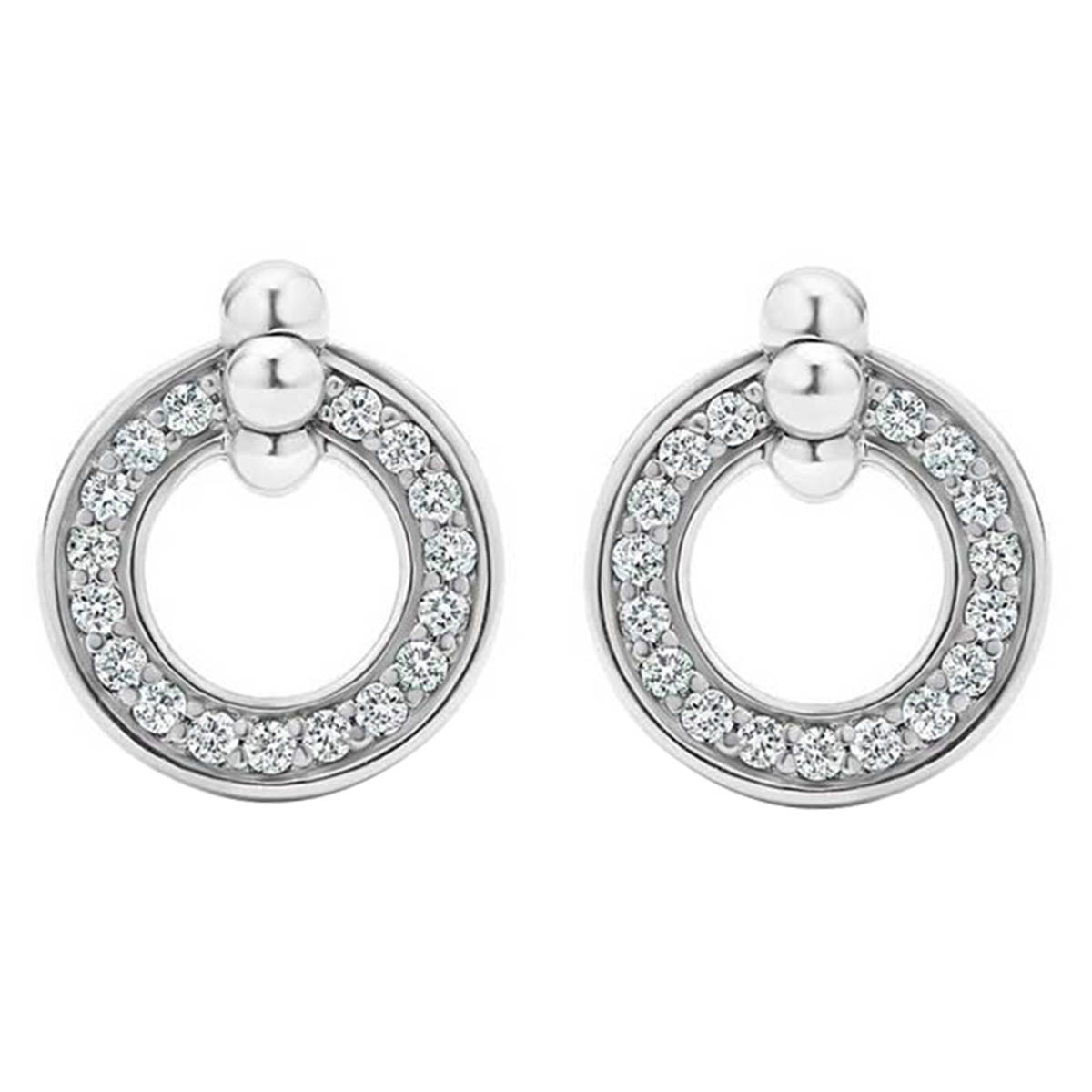 LAGOS Caviar Spark Diamond Circle Earrings