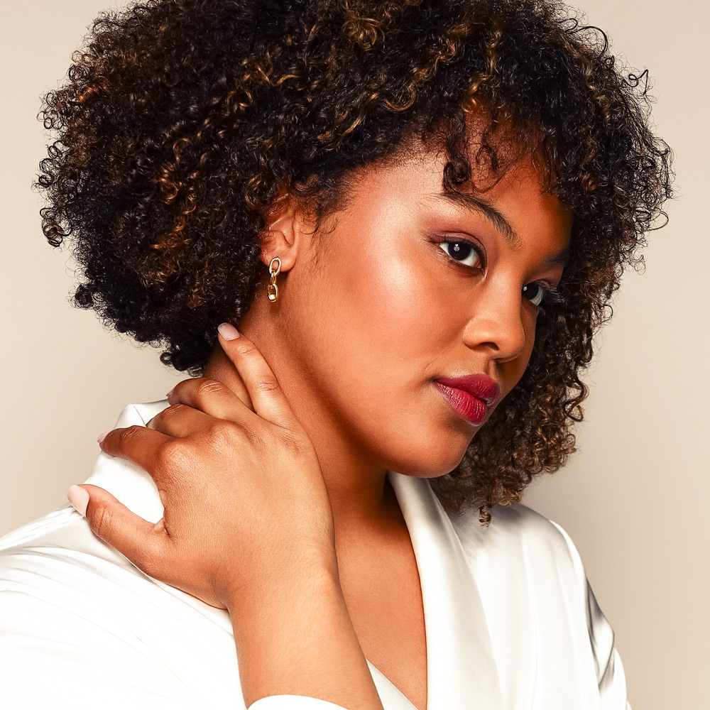 Zoe Chicco Yellow Gold XXL Square Oval Link Chain Drop Earrings with Diamonds