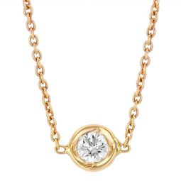 Image for Roberto Coin Diamonds by the Inch Yellow Gold Single Station Necklace, 0.10 cttw