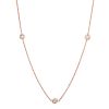 Roberto Coin Diamonds By The Inch 7 Station Necklace in 18K  Gold, 18", 0.35cttw