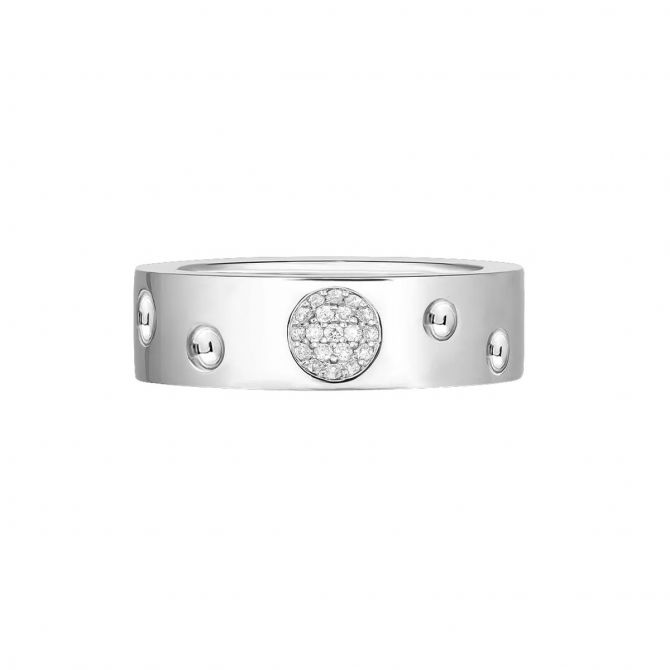 Roberto Coin Pois Moi Luna Diamond Accent Ring in White Gold