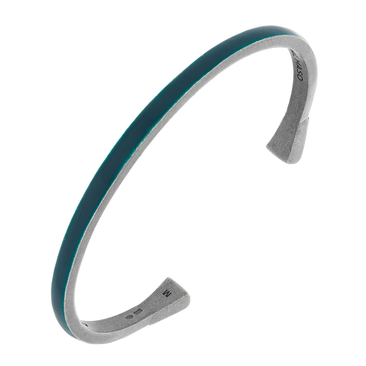 Marco Dal Maso Teal Steel Cuff