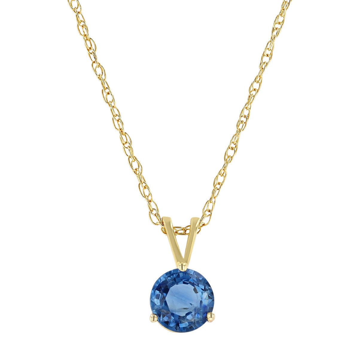 Sapphire Pendant in Yellow Gold, 18
