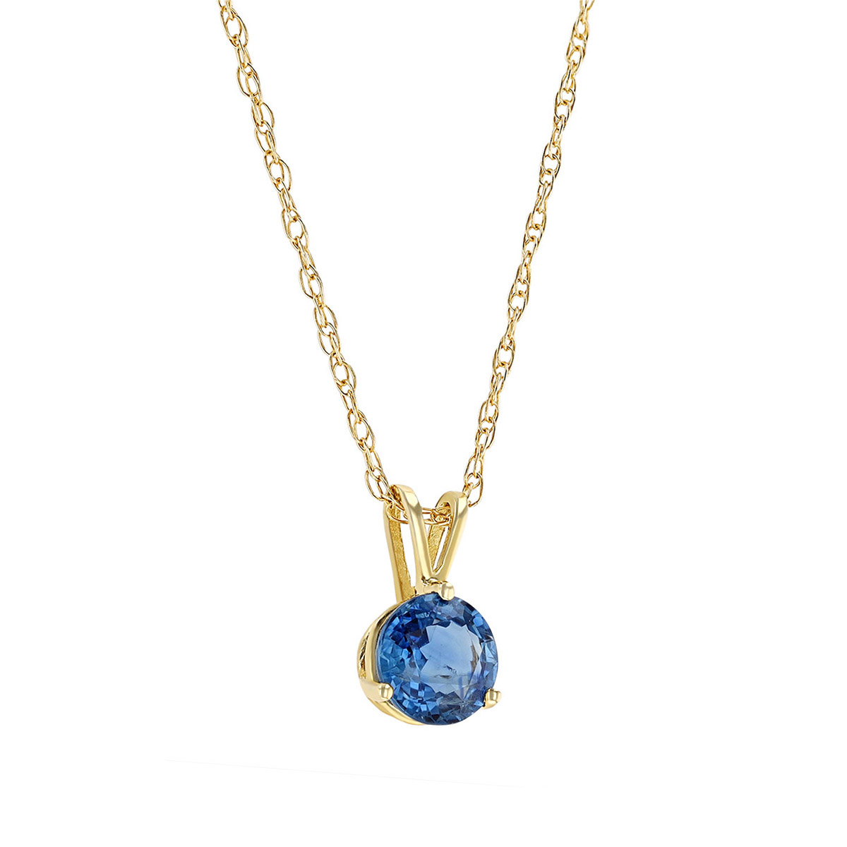 Sapphire Pendant in Yellow Gold, 18