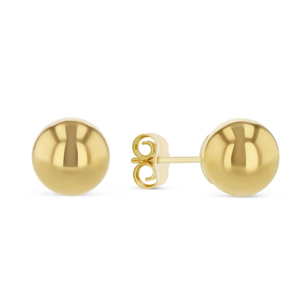 Yellow Gold Ball Stud Earrings, 8 mm Borsheims
