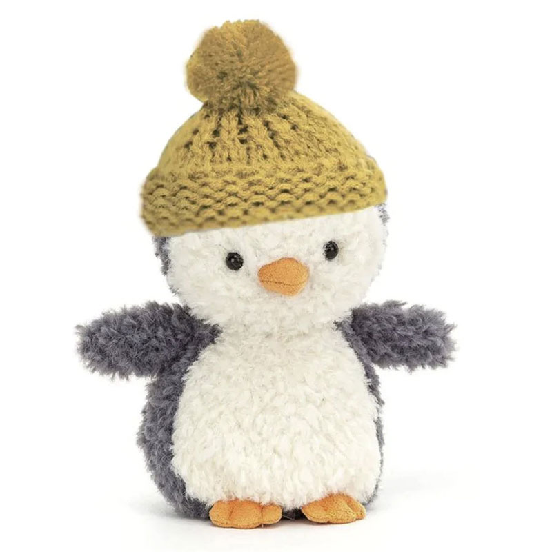 Jellycat Wee Winter Penguin, Gold