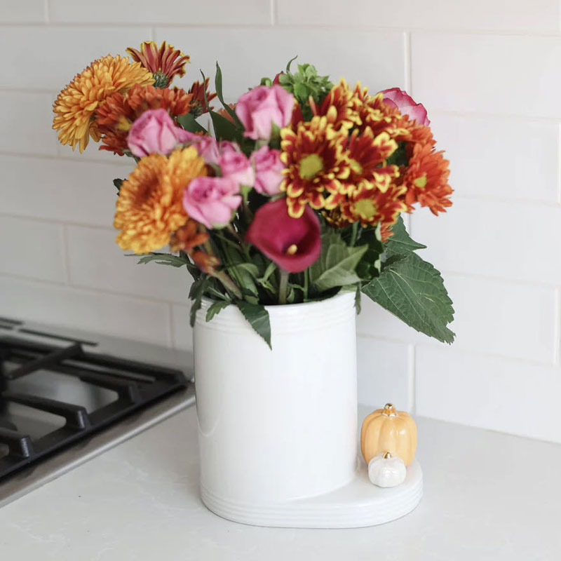 Nora Fleming Pinstripe Utensil Crock