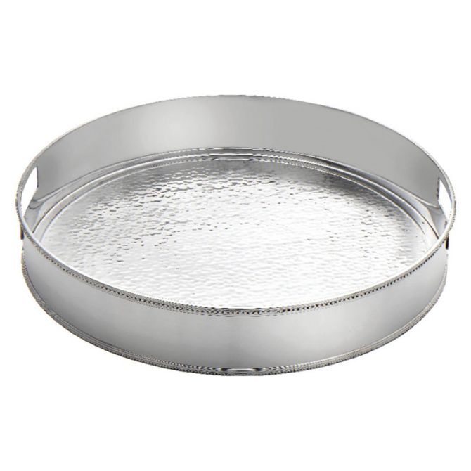 Reed & Barton Hammered Antique Round Tray