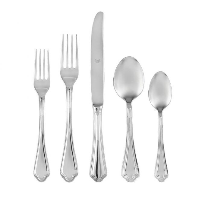 Mepra Leonardo 5 Piece Place Setting, Stainless Steel