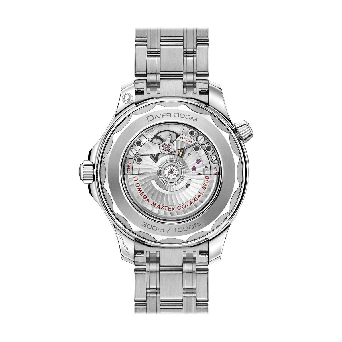Omega Seamaster Diver 300M Co-Axial Master Chronometer 42mm Men's Watch, Black Wave Dial