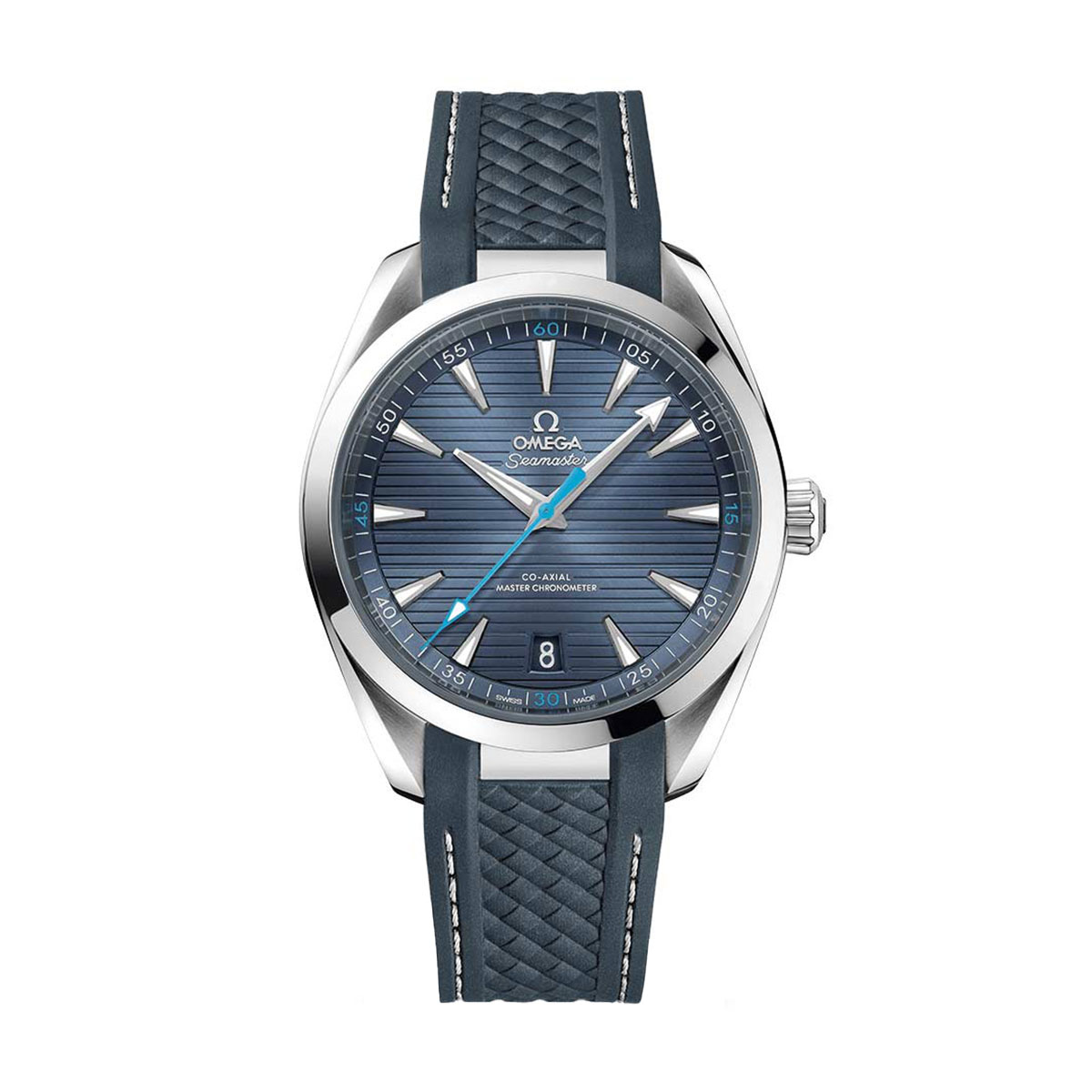Omega Seamaster Aqua Terra 41mm Men's Watch, Blue Pattern Dial