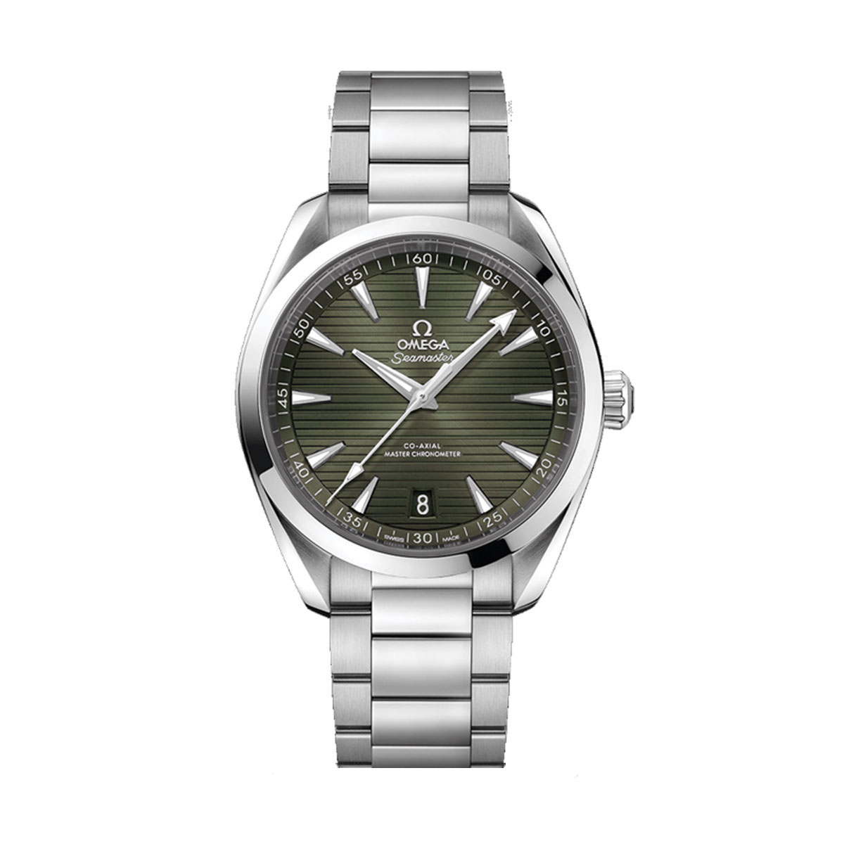 Omega Seamaster Aqua Terra 150m Chonometer 41mm Men's Watch, Green Pattern Dial
