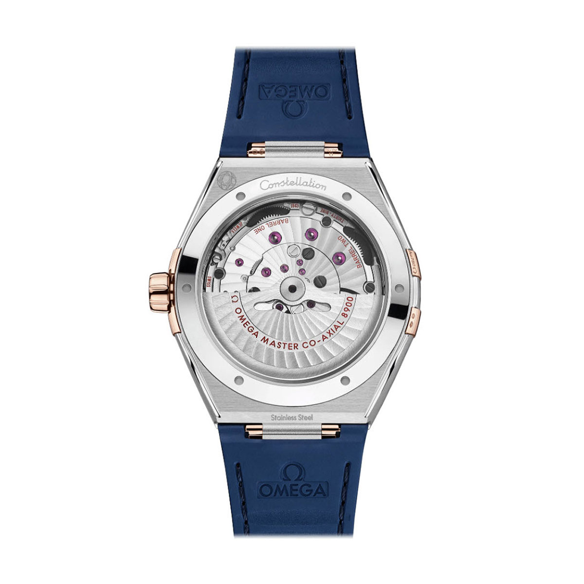 Omega Constellation Steel & Sedna Gold Co-Axial Master Chronometer 41mm Men's Watch, Blue Dial