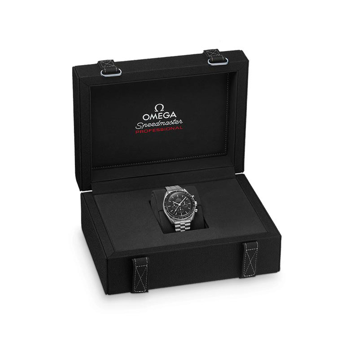 Omega Speedmaster Moonwatch Professional Master Chronometer Chronograph 42mm Watch, Silver and Black