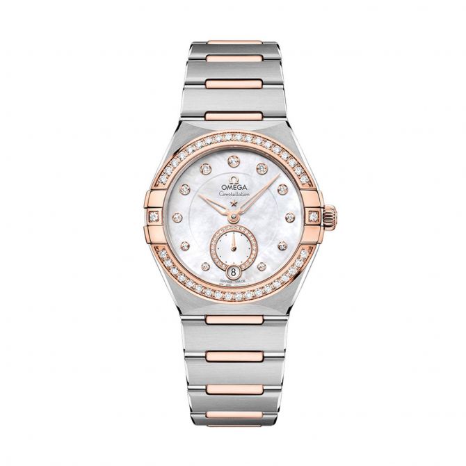 Omega Constellation 150m Master Chronometer Small Seconds 34mm Women's Watch, Mother of Pearl Dial