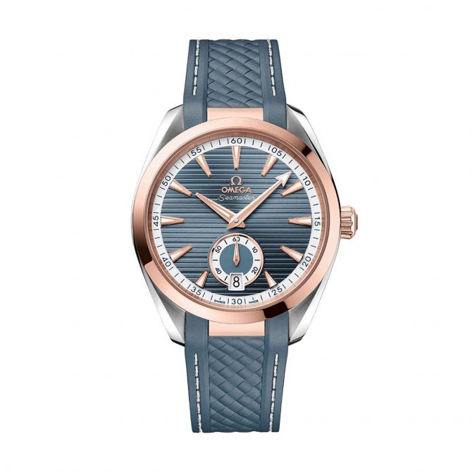 Omega Seamaster Aqua Terra 150m Master Chronometer Small Seconds 41mm Men's Watch, Blue Grey Dial