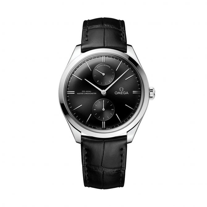 Omega De Ville Tresor Co-Axial Master Chronometer Power Reserve 40mm Men's Watch, Black Dial