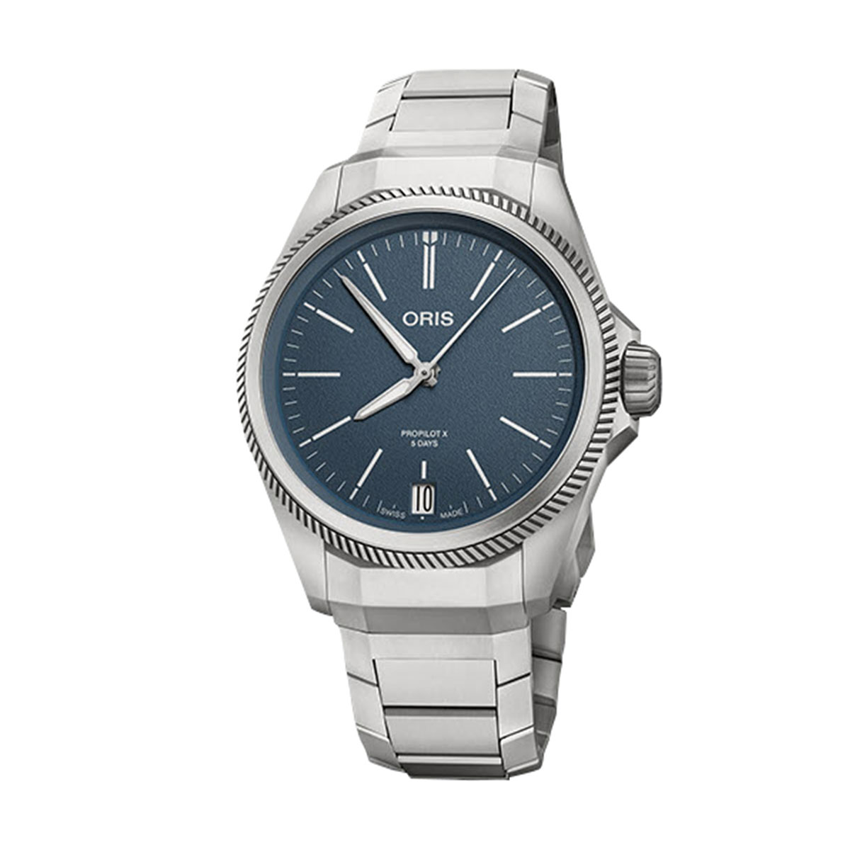 Oris Watches ProPilot X Calibre 400 39mm Men's Watch, Blue Dial