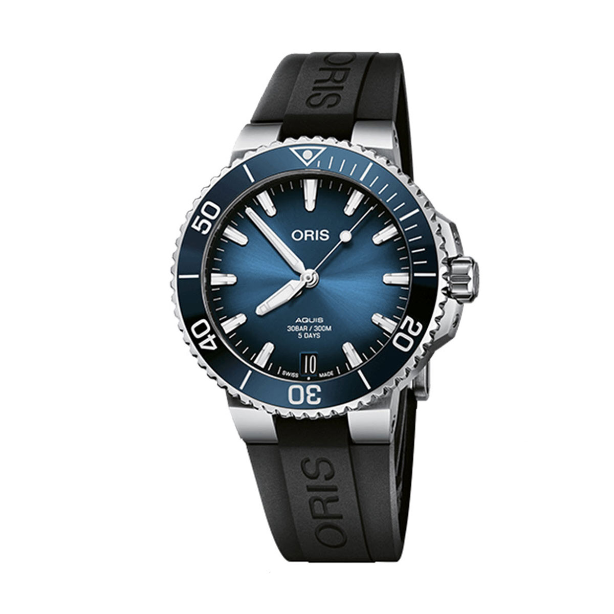 Oris Watches Aquis Date Calibre 400 41.5mm Watch, Blue Dial