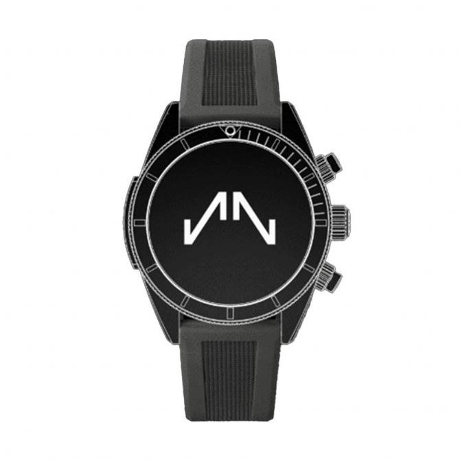 Norqain 41mm Rubber Strap, Black