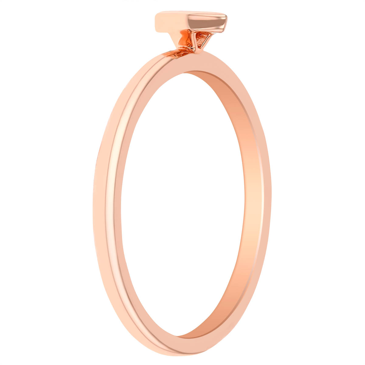 Marquise Diamond Dainty Bezel Set Solitaire Ring in Rose Gold