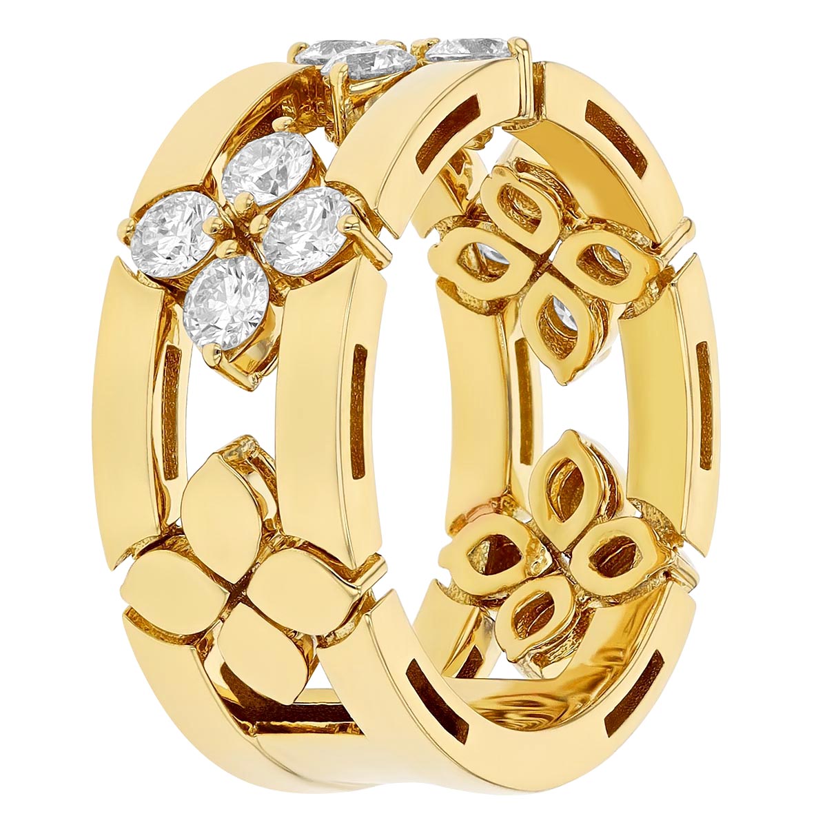 Roberto Coin Love in Verona Diamond Ring in Yellow Gold