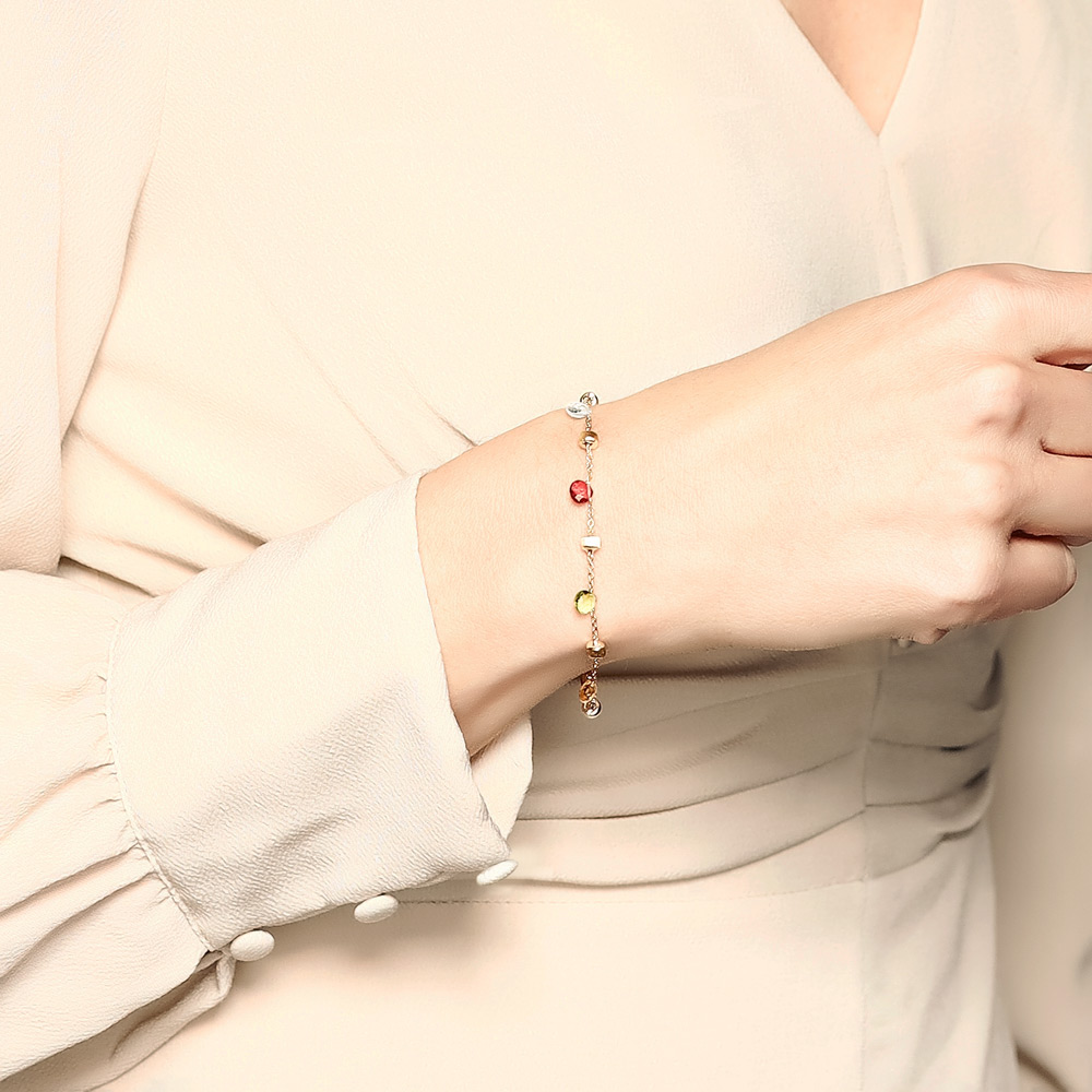 Marco Bicego Paradise Mixed Stone Single Strand Bracelet