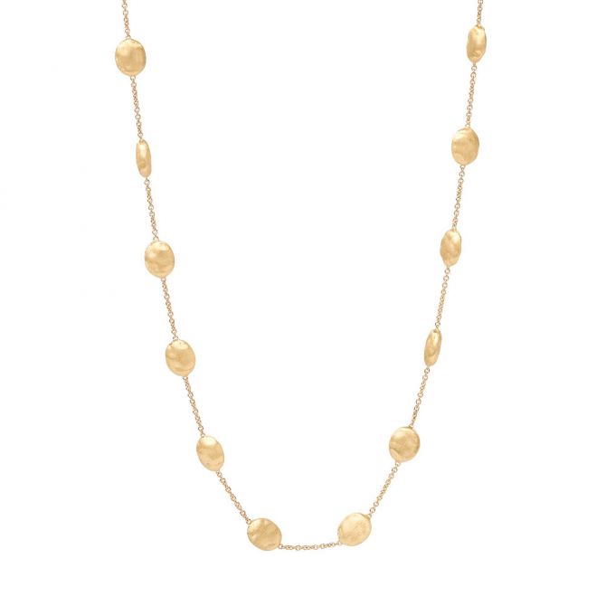 Marco Bicego 18K Yellow Gold Siviglia Round Station Necklace, 36"