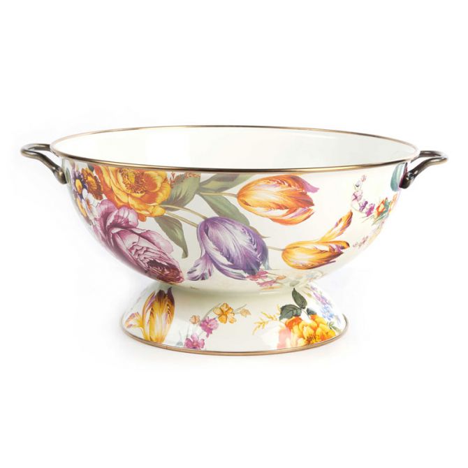 MacKenzie-Childs Flower Market Everything Bowl, White