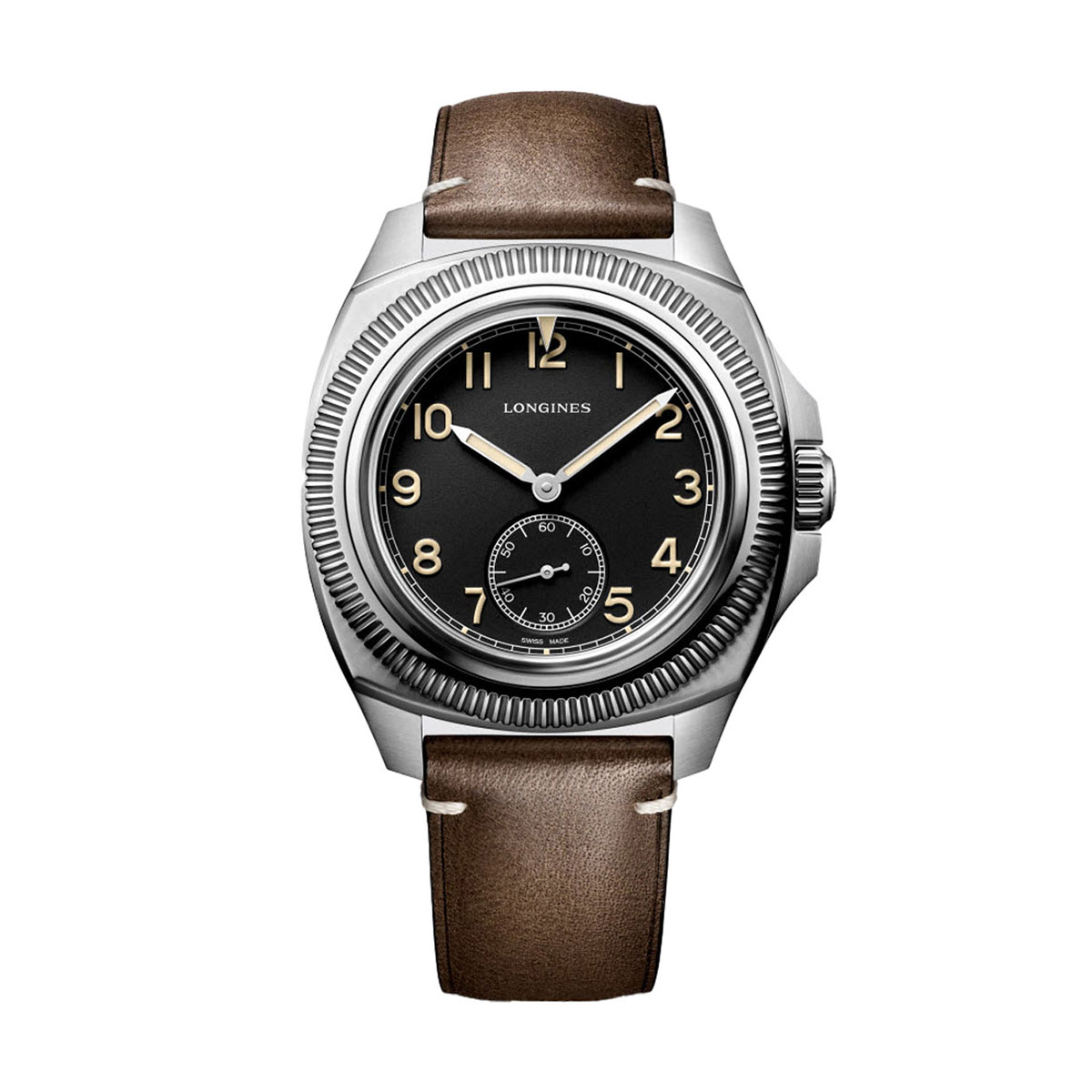 Longines Pilot Majetek Box Edition 43mm Men's Watch, Matte Black Dial