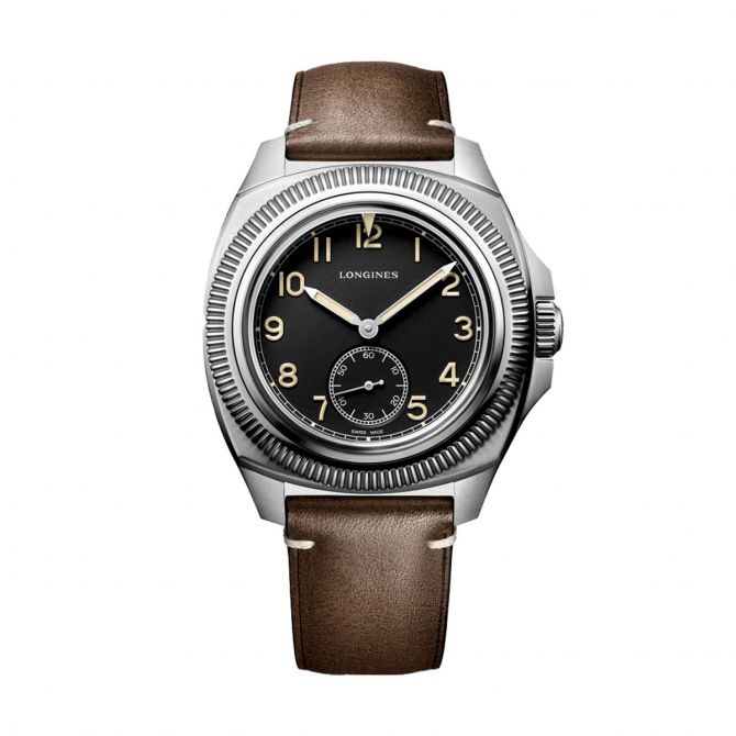 Longines Pilot Majetek Box Edition 43mm Men's Watch, Matte Black Dial