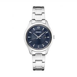Seiko Essentials 30mm Women's Watch, Light Blue Dial