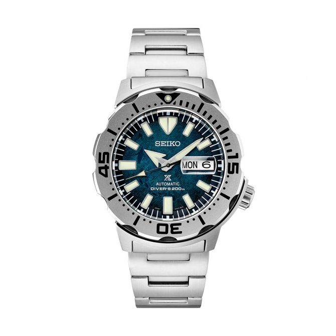 Seiko Prospex 42mm Watch, Navy Blue Textured Dial