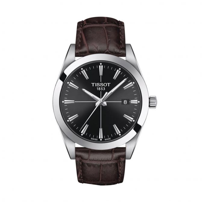 Tissot Gentleman 40mm Watch, Black Dial