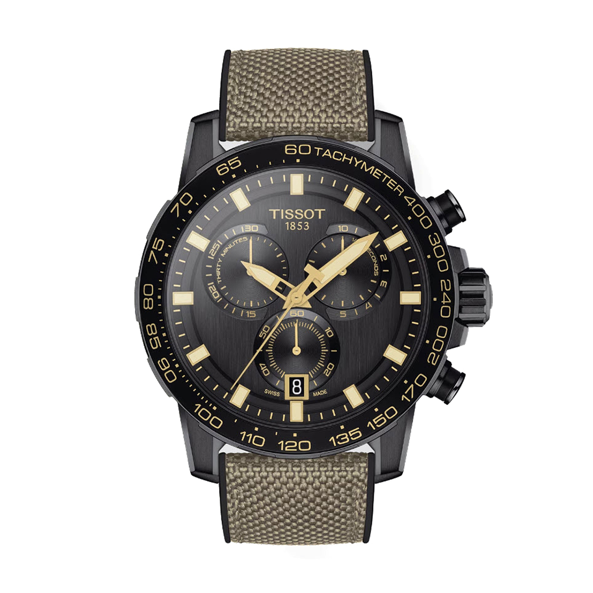 Tissot Supersport Chronograph 45.5mm Watch, Black Dial ...