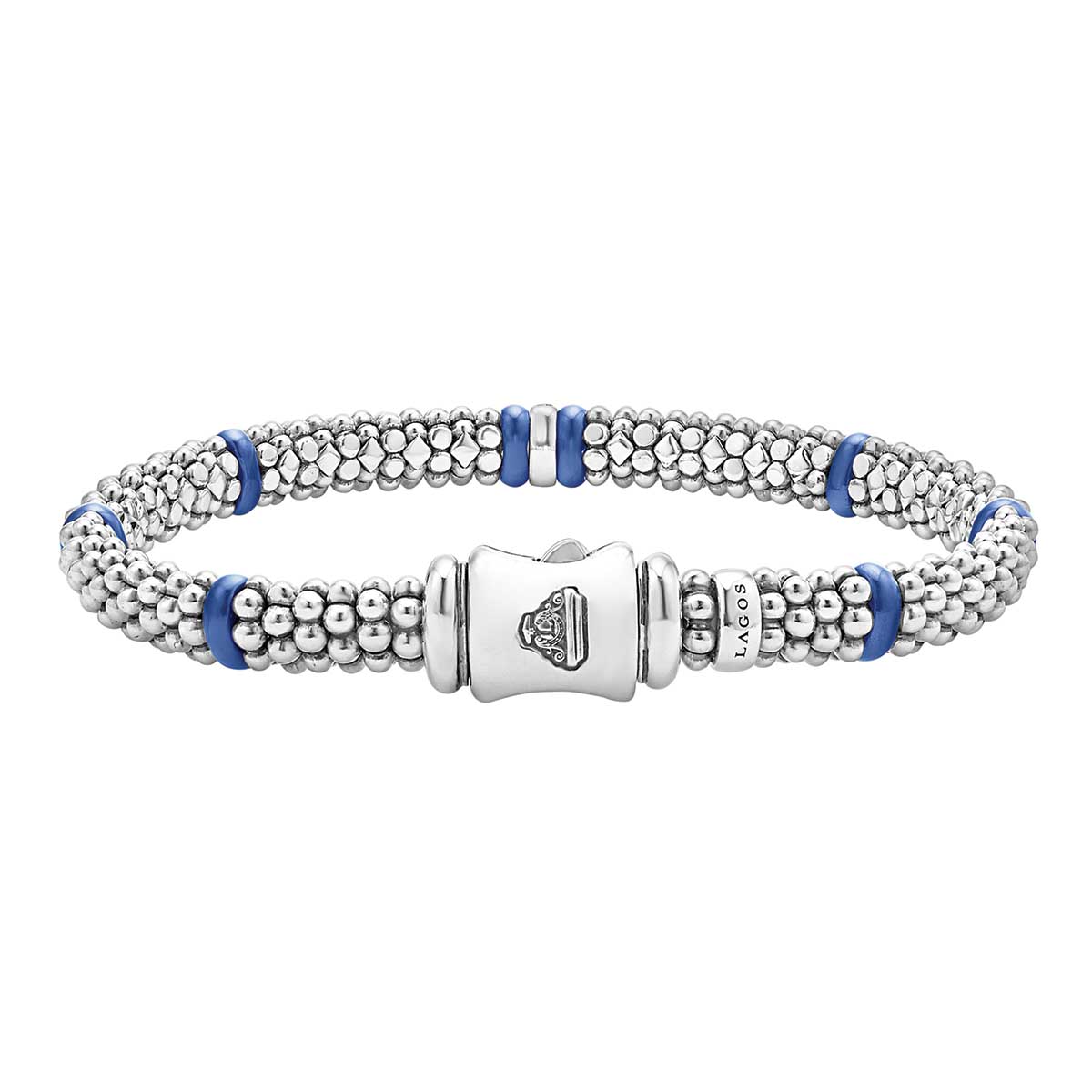 LAGOS Blue Caviar Single Station Diamond Caviar Bracelet, 6 mm, Size 7