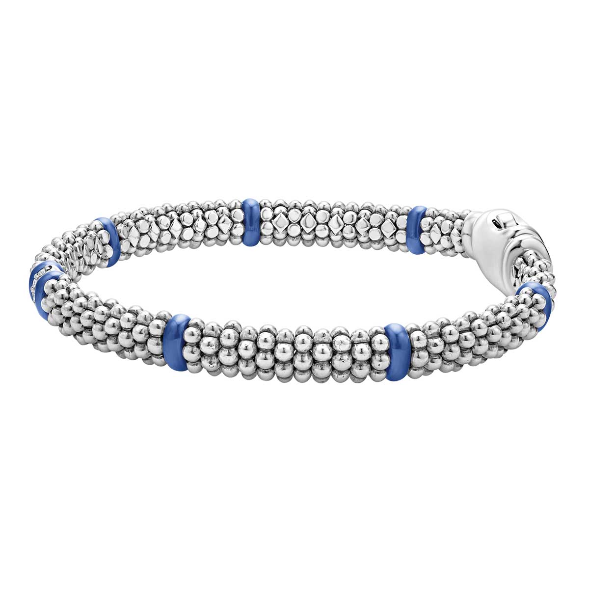 LAGOS Blue Caviar Single Station Diamond Caviar Bracelet, 6 mm, Size 7