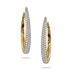 ピアス SWAROVSKI Hyperbola mini hoop earrings 5689718 Hyperbola hoop earrings, Mixed cuts, Mini, White, Mixed