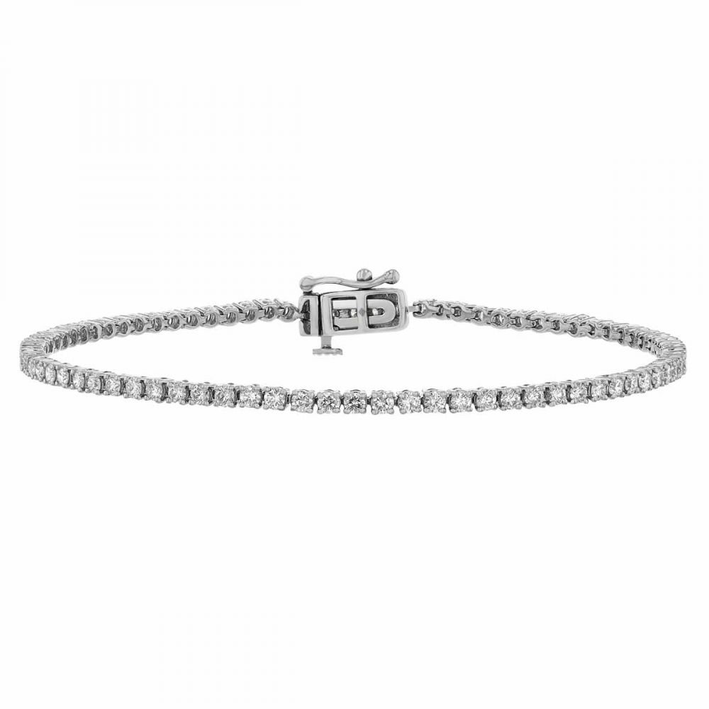 Borsheims Signature Collection Diamond Tennis Bracelet in 14K Gold, 1 cttw, 7