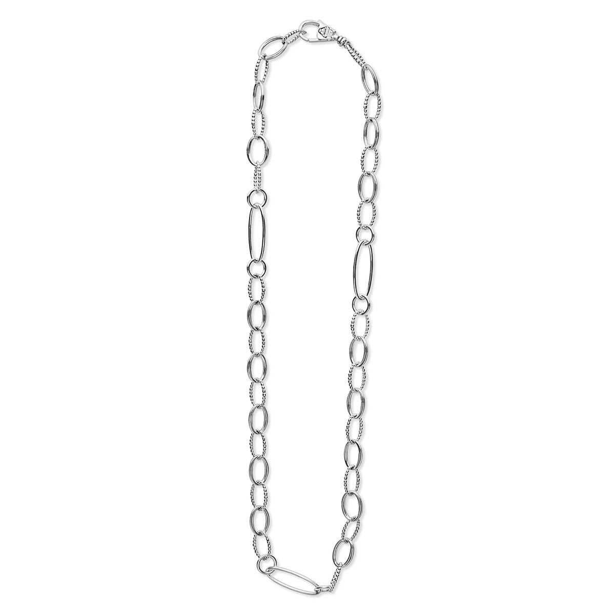 LAGOS Signature Caviar Sterling Silver Link Necklace, 20