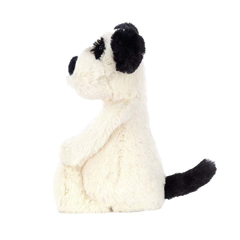 Jellycat Black and White Bashful Puppy, Small