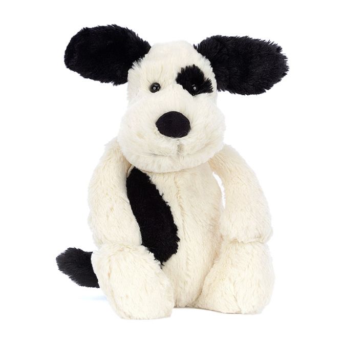 Jellycat Black & Cream Puppy, Medium