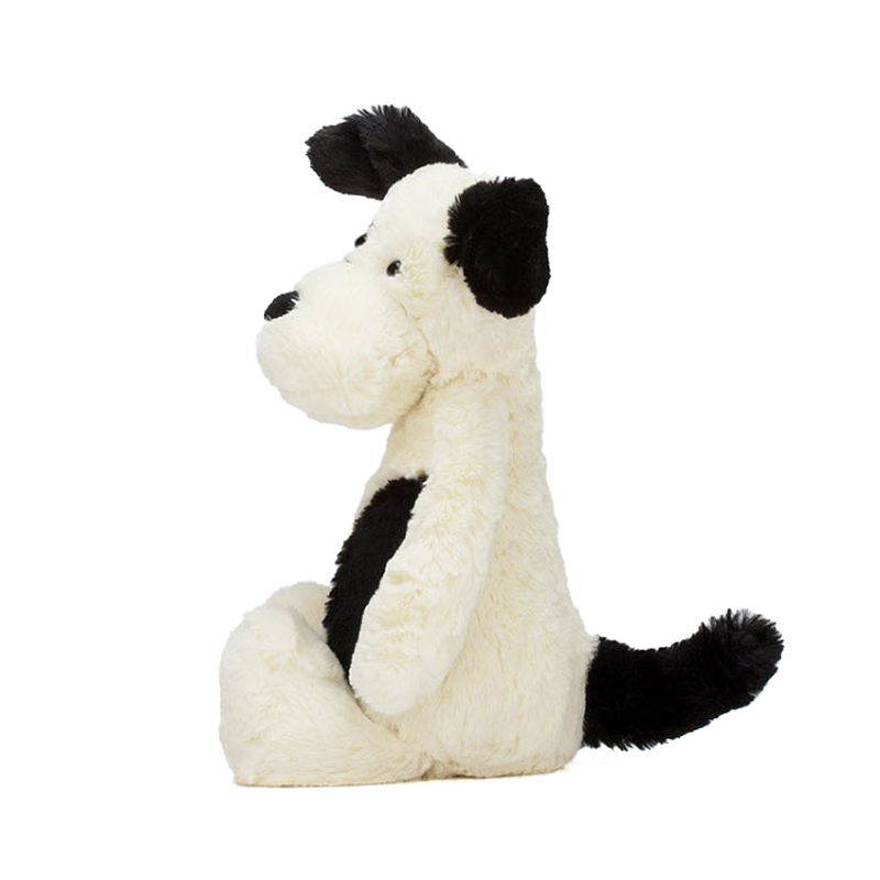 Jellycat Black & Cream Puppy, Medium