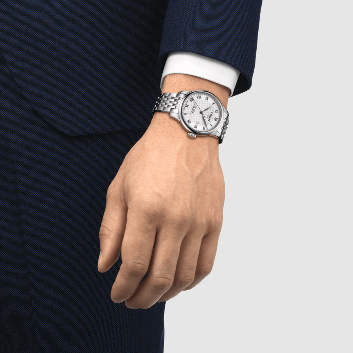 Tissot Le Locle Powermatic 80 39mm Watch, Silver Dial