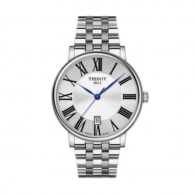 Tissot Carson Premium 40mm Men's Watch, Silver Dial