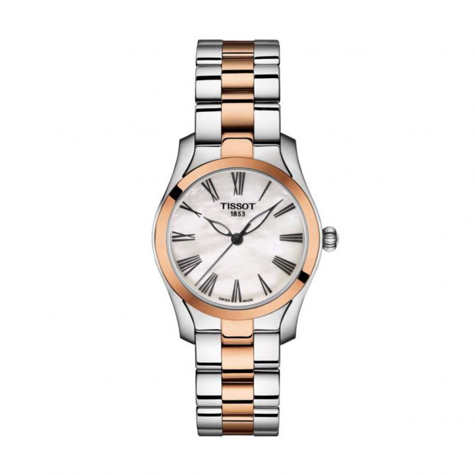 Tissot T-Wave 30mm Watch, White Mother of Pearl