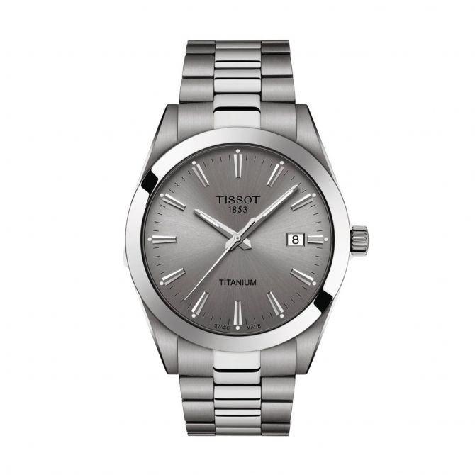 Tissot Titanium 40mm Men's Watch, Grey Dial