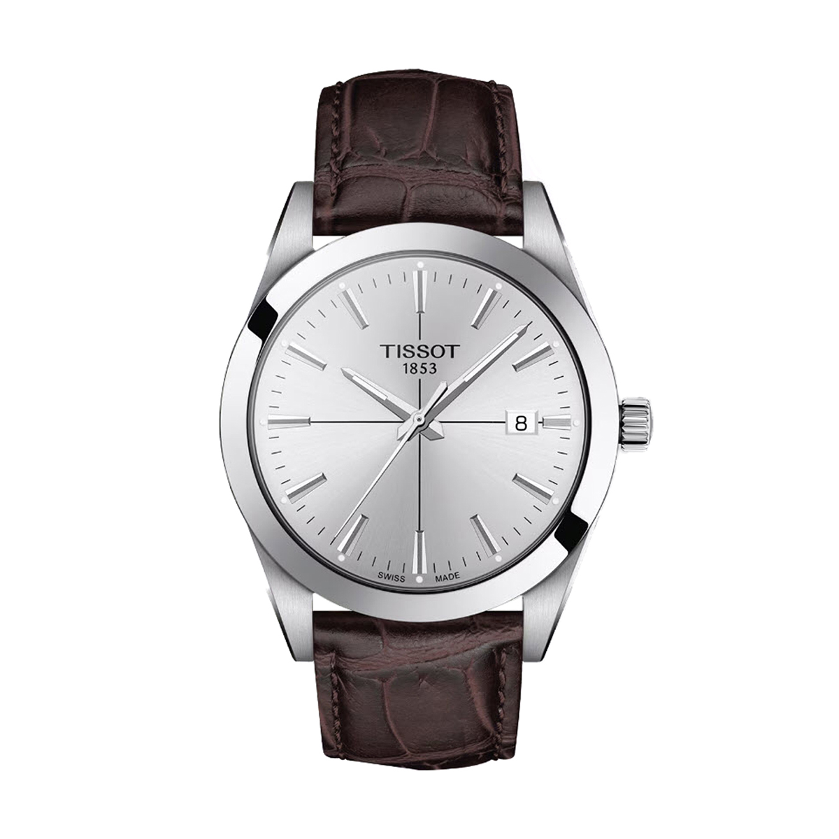 Tissot Gentleman 40mm Men's Watch, Silver Dial