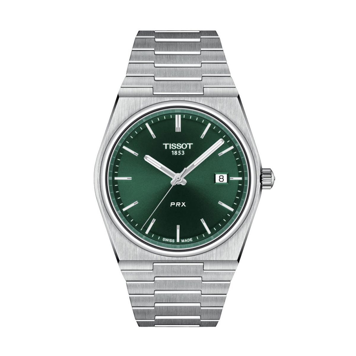 TISSOT PRX 40m 純正メタルブレス Tissot PRX 40mm Men's Watch, Green Dial | T1374101109100